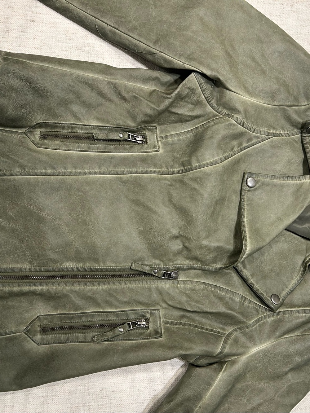 Max Studio Leather Jacket Size Small - Picture 7 of 10